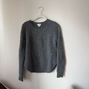 S | Club Monaco Speckled Gray Cashmere Sweater